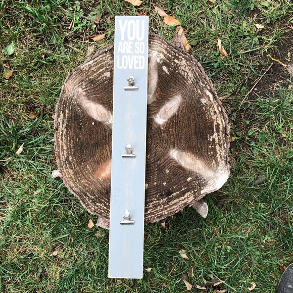 Primitive Blessings Bulldog Clip Sign - Picture 2 of 2